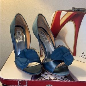 Badgley Mischka Satin Dress Heels
